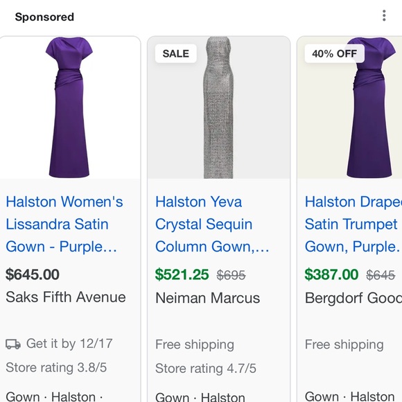 Halston Hot Pink Strapless Gown (Saks) - Picture 4 of 4